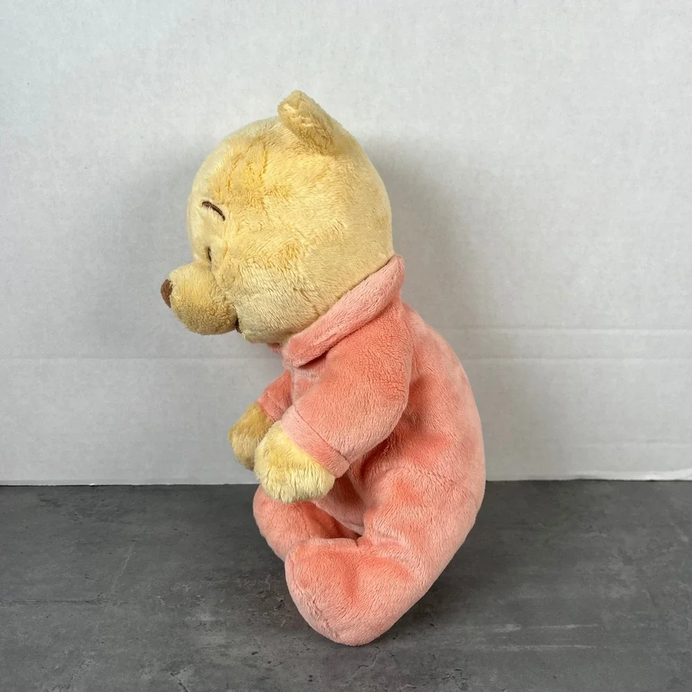 Disney's Babies Winnie the Pooh Plush Bear Peach Pajamas Disneyland Disney World